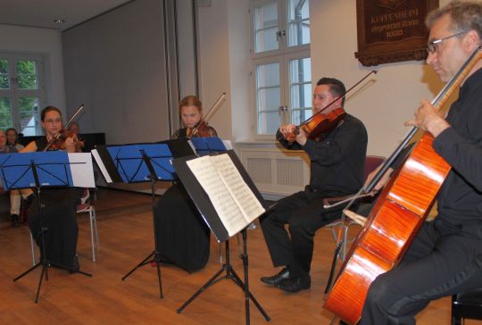 Das Lomonosov-Quartett im Bürgersaal des Alten Rathauses Kuppenheim
